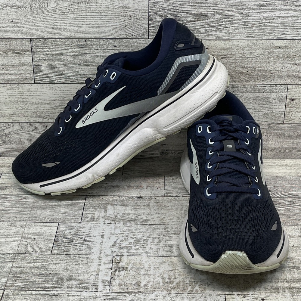 Brooks Ghost 15‎ 1203801D450 Blue Running Shoes Sneakers Women Size 8B